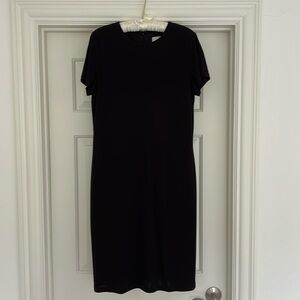 Tanner/Doncaster subsidiary Black short sleeve lined dress size 12
